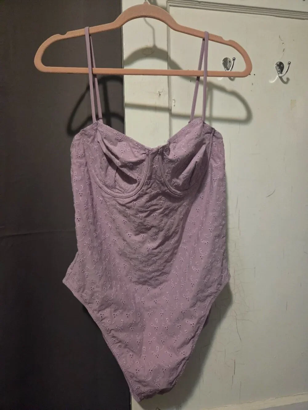 NWT women's 16 J.Crew eyelet underwire one-piece